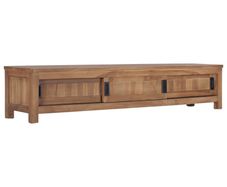 TV Cabinet 150x30x30 cm Solid Teak Wood
