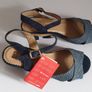PieSanto Ladies Blue Sandals Leather & Suede New With Box Size UK2 EU35 CAN POST Image 10