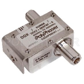 PolyPhaser coaxial RF surge protector DGXZ+06NFNF-A 800MHz-2500MHz TNC Connector