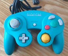 Official Emerald Blue Nintendo GameCube Controller Game Cube.