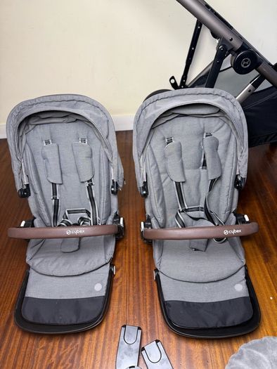 Cybex Gazelle S double pram twin buggy travel system