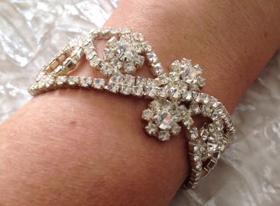 Stunning Vintage Diamonte Bracelet
