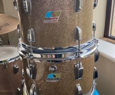 Vintage Ludwig 1970s Champagne Sparkle Toms