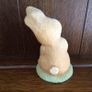 Moorcraft Chalkware 5 inch Rabbit Ornament Nibbles Image 3