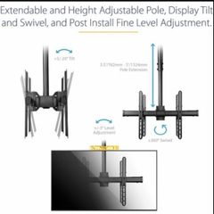 Dual TV Ceiling Mount 32"-75"