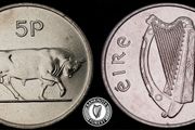 Ireland - 1974 - 5 Pence - Bull - UNC+ - KM.22 - [2399]
