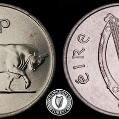 Ireland - 1974 - 5 Pence - Bull - UNC+ - KM.22 - [2399]