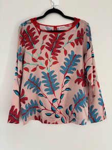Marc Caine long sleeve silk top