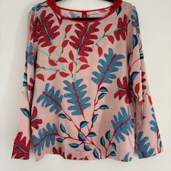 Marc Caine long sleeve silk top