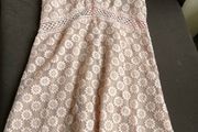 Caris closet bridal - lace dress baby pink