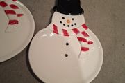 Two Heavy Blarney  Woolen Mills Snowman Plate