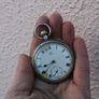 Omega Pocket Watch Men Sterling Silver  Rare Vintage Model Working Collectible Image 5
