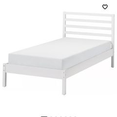 ikea single bed white