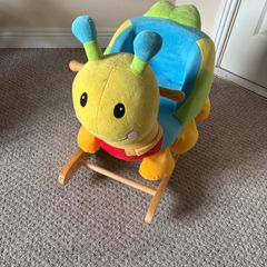 Wooden baby rocking animal caterpillar