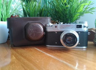 Serviced Zorki-5 USSR Rangefinder Camera with Industar-26m Lens, Vintage 35mm Film Camera, 5849172