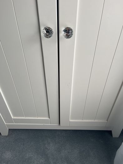 WEDNESDAY ONLY White wardrobe nursery curved child Mamas and Papas
