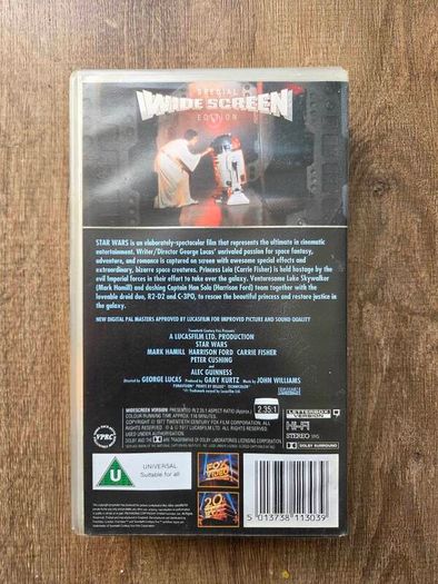 Star Wars New Hope  VHS tape