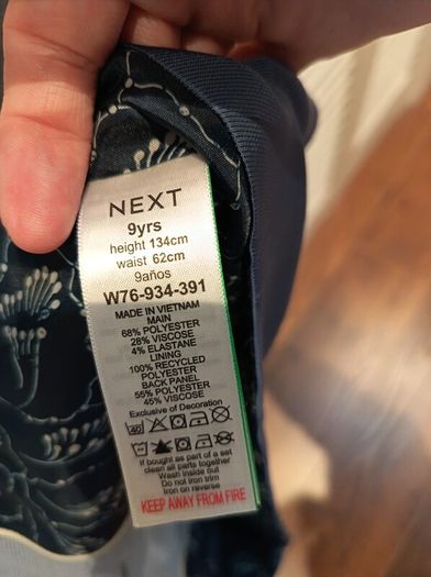 Boys Next blue waist coat age 9