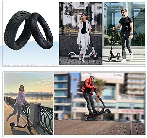 2 Pack 8 1/2x2 Xiaomi M365 Tires, 8.5 Inch Spare Wheel Outer And Inner Tires for Mijia Xiaomi M365/M365Pro Durable And Anti-slip Electric Scooter Butyl Rubber Tires, 8.5 Inch Scooter Tire Wheel