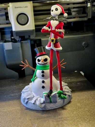 Jack Skellington Christmas Snowman Decoration