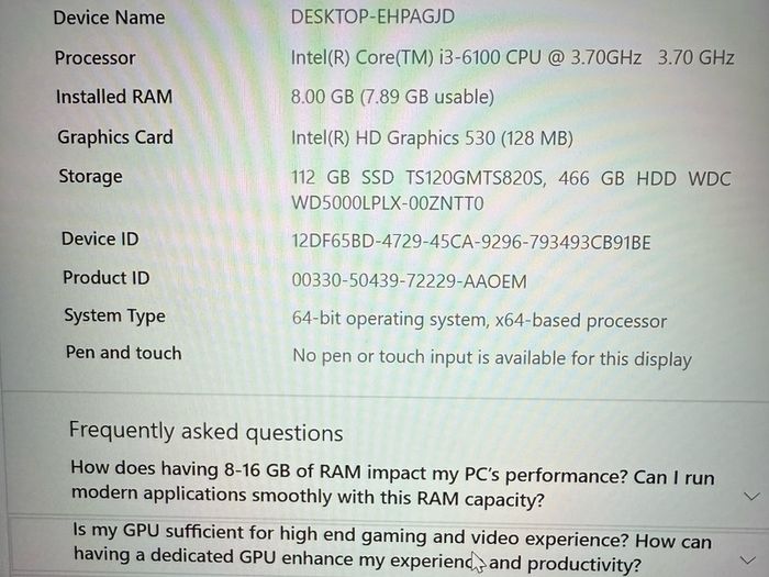 Lenovo ThinkCentre M700 MiniPC i3-6100 3.7GHz