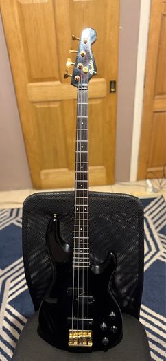 1988 Fender Japan PJR65 Jazz Bass Special PJ Active Contemporary Bass (Black)