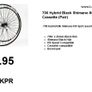 700 Hybrid Black 8/9 Speed Cassette (Pair) Image 2
