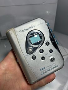 Panasonic RQ-CR18V portable cassette player with a built-in AM/FM radio.