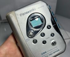 Panasonic RQ-CR18V portable cassette player with a built-in AM/FM radio.