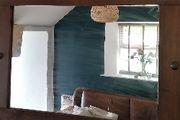 Mirror. Oak Frame. Mantelpiece 46" x 35"
