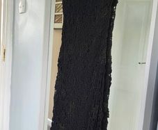 knitted black dress & wrap Claire Kennedy