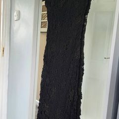 knitted black dress & wrap Claire Kennedy
