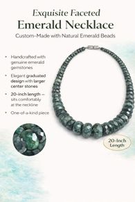 Emerald beaded necklace
