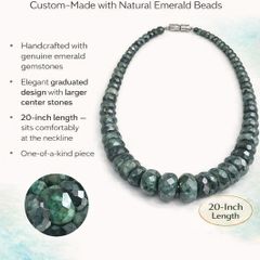 Emerald beaded necklace