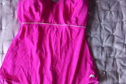 Anita swimsuit pink with lime green trim + accessories