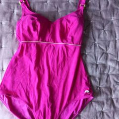 Anita swimsuit pink with lime green trim + accessories