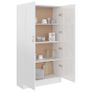 Book Cabinet High Gloss White 82.5x30.5x150 cm Chipboard Image 4