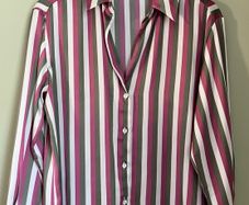 Ladies Green Striped Shirt by Zara