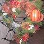 Door Wreath ( Giant- sized) and floral arrangement. Image 2