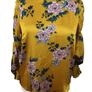 V By Very Ladies Mustard Yellow Floral Blouse With Long Rushed Sleeves Uk 16 Image 7