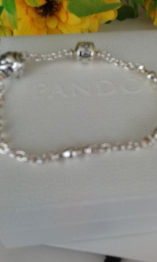Brand new genuine Pandora sterling silver clip bracelet