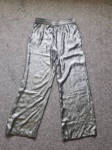 silver Zara pants