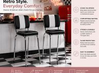 main image for ad Set of 2 Retro American Diner Bar Stools