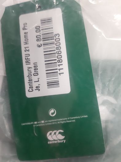 Canterbury IRFU home pro jersey/Price drop!