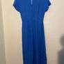 Blue Wrap Front Dress Size S! Image 5