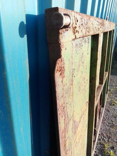 Grain trailer back door