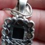 Vintage Black Onyx and Moonstone Sterling Silver Pendant Set Image 10