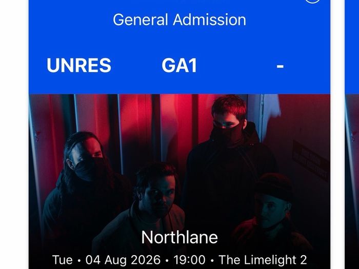 2x northland tickets limelight Belfast