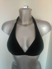 Brand new black swimwear halterneck top by BodyFlirt size UK 10 cup 32 A/B EU 38 cup 70 A/B postage included