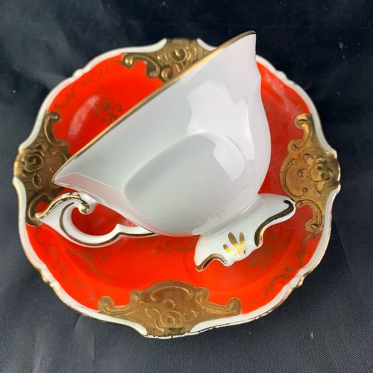 Rare Antique Demitasse Cup and Saucer